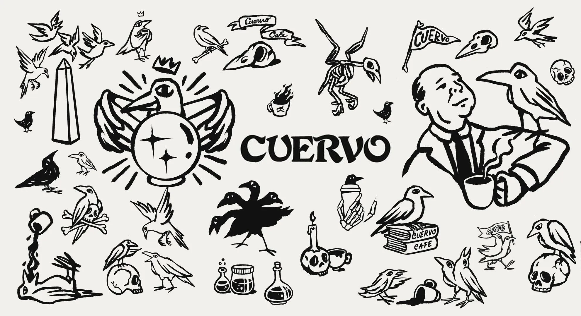 Cuervo. Cafe