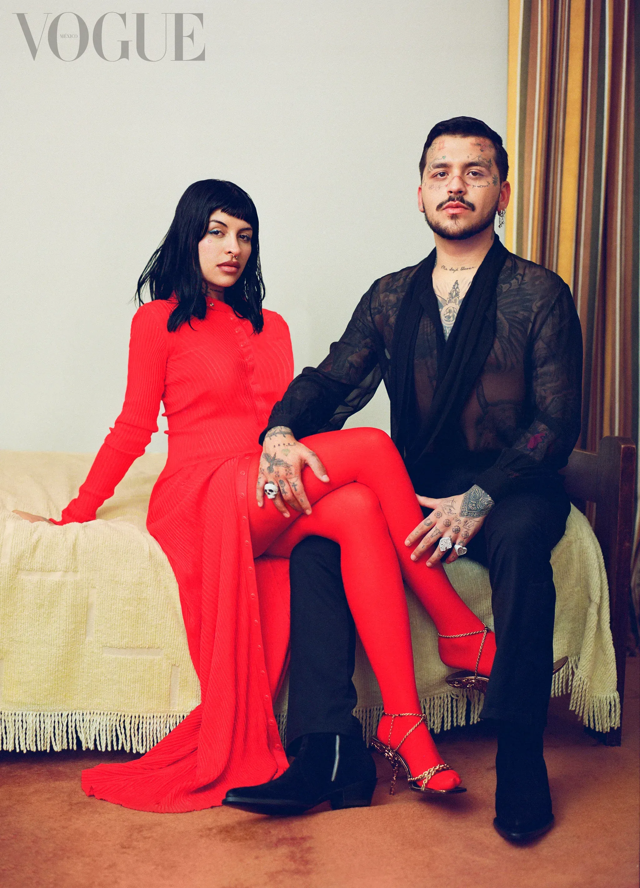 Vogue. Cazzu y & Nodal